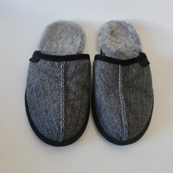 Mens UGG Scuff Gray Tweed Slippers S/N 1003573 Size 9 - Picture 2 of 7